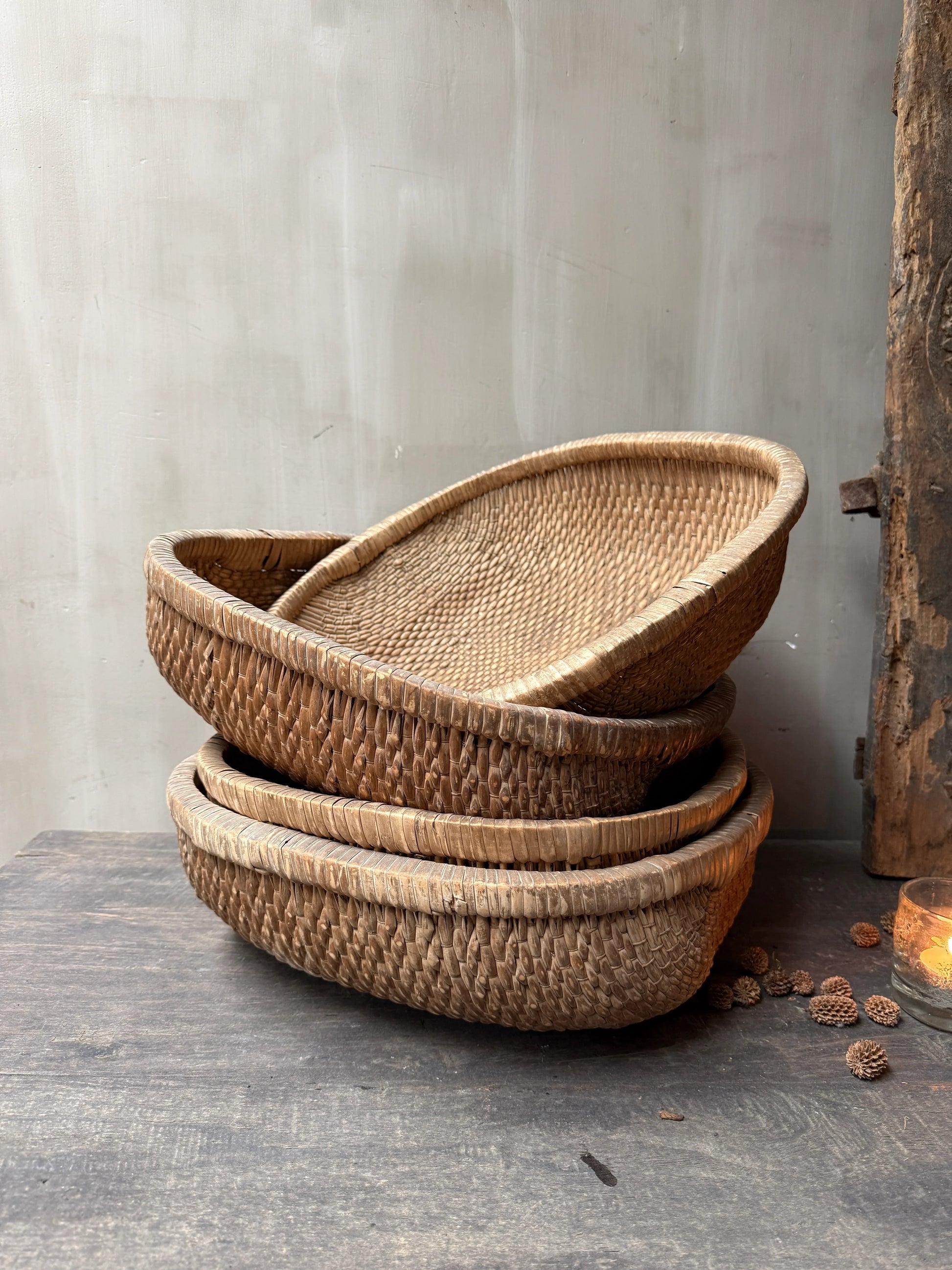 Oosterse rijst mand vierkant - My Sober Home