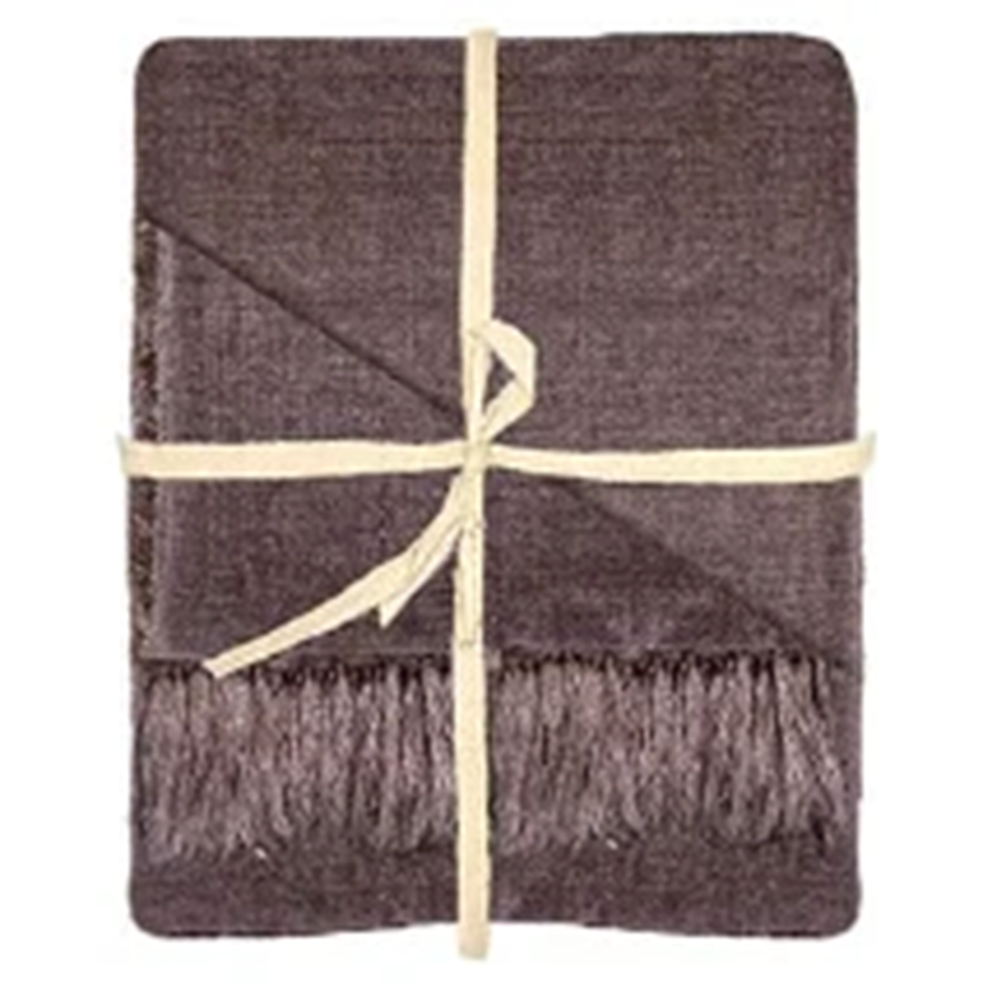 Linen plaid Chocolate