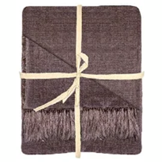 Linen plaid Chocolate