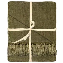 Linen plaid olive