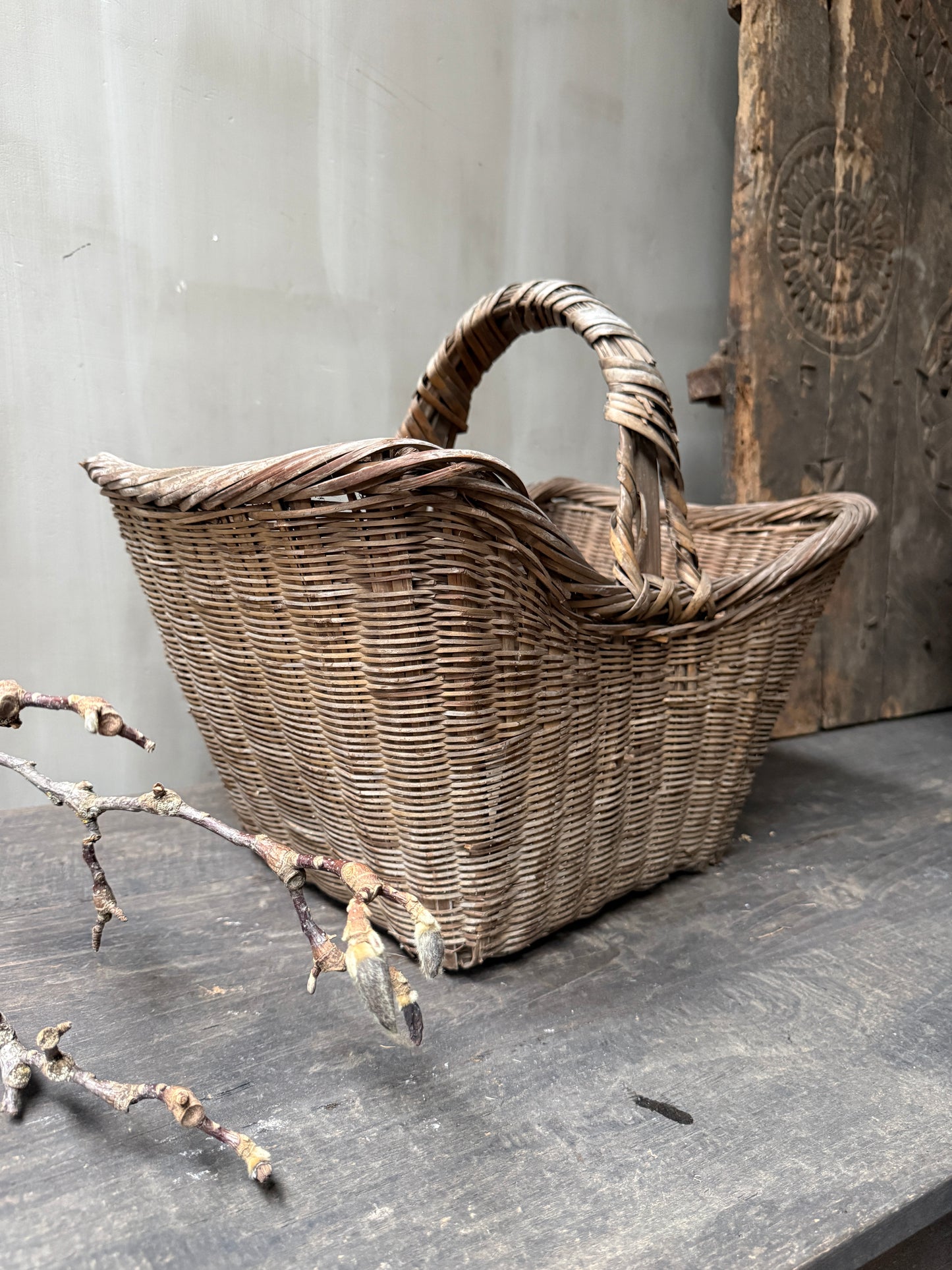 Chinees plukmandje met hengsel