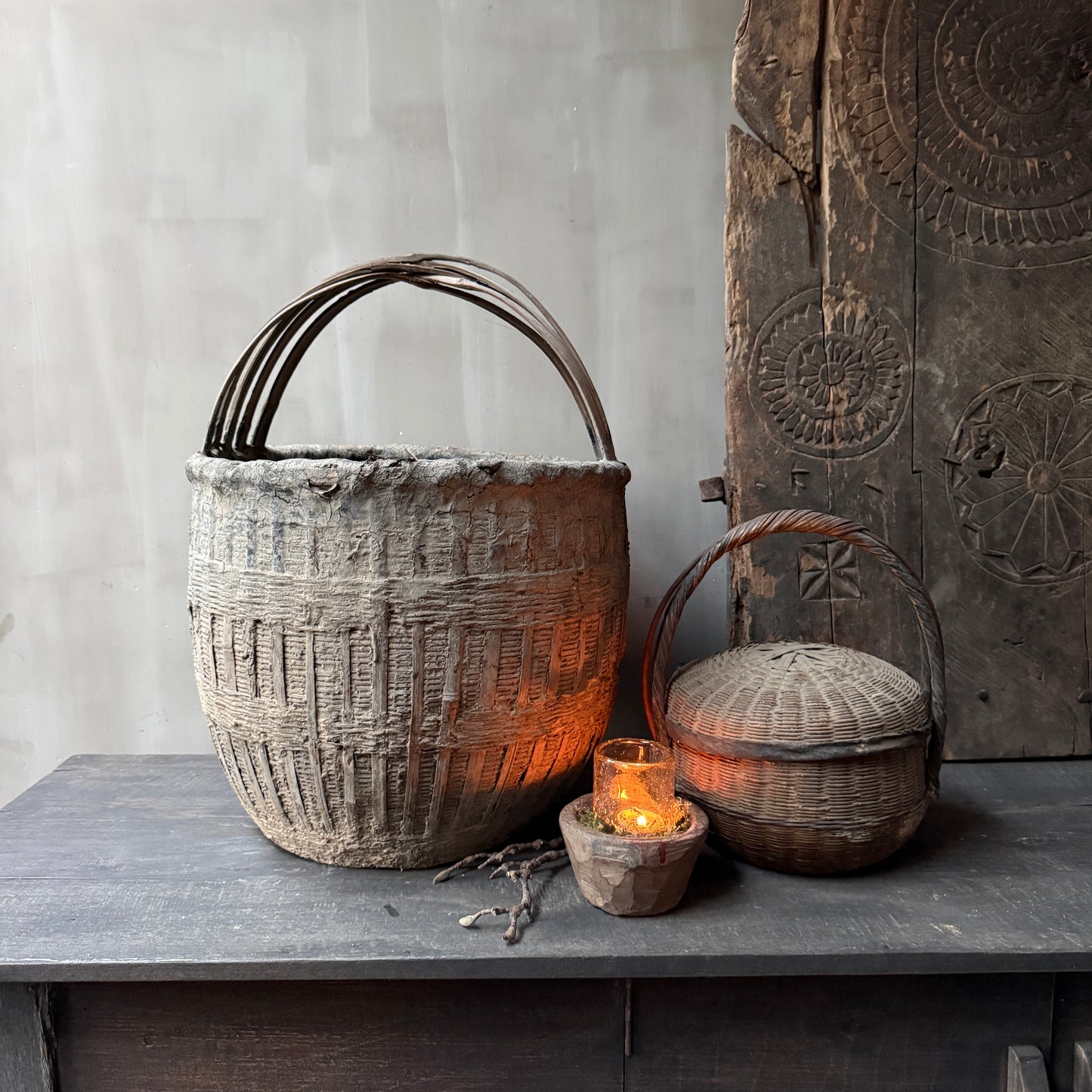 Chinese picking basket with handle