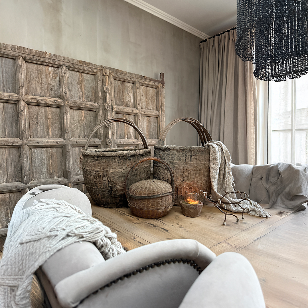 Chinese picking basket with handle