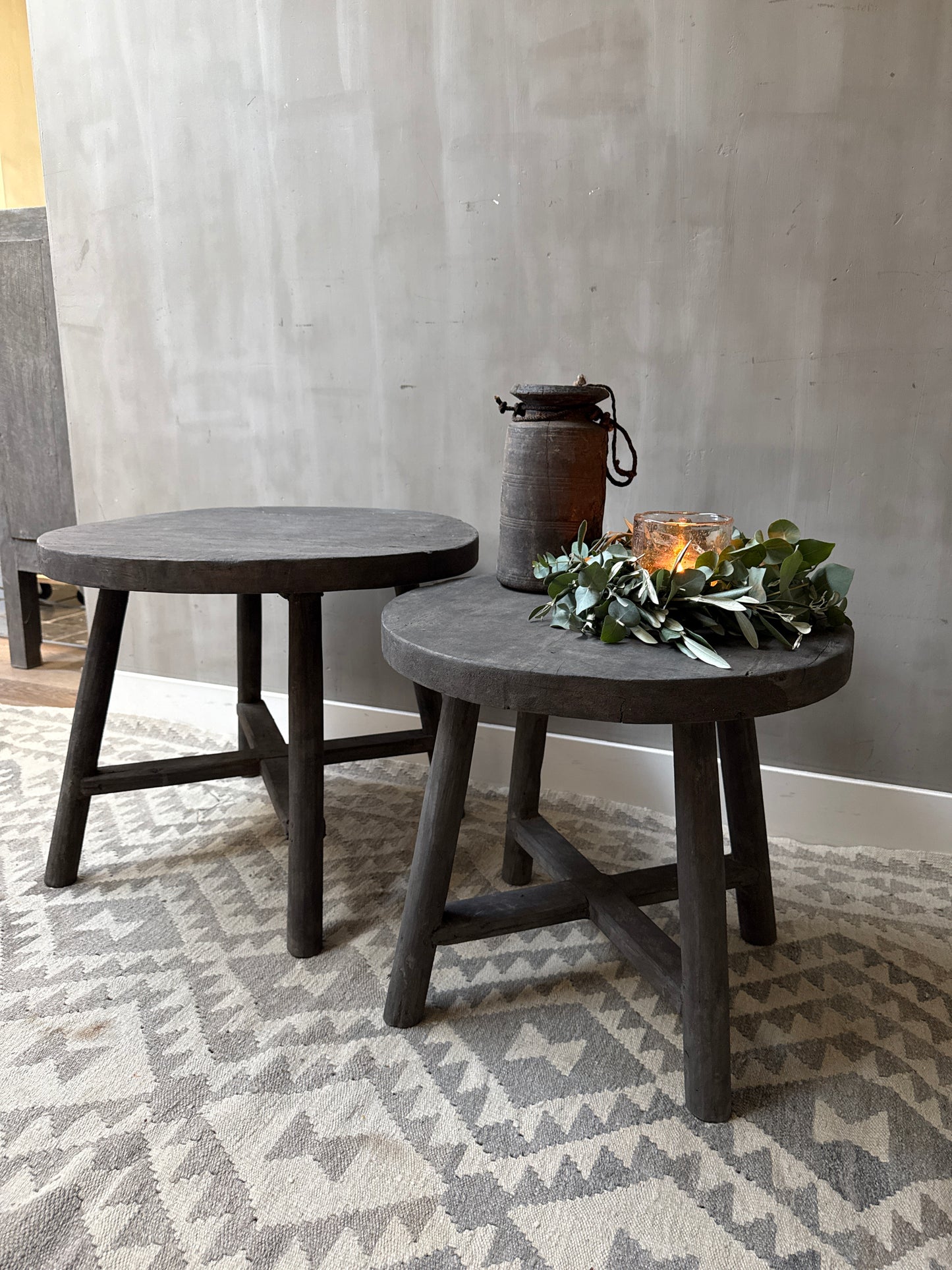Runder Couchtisch Set Old Barn