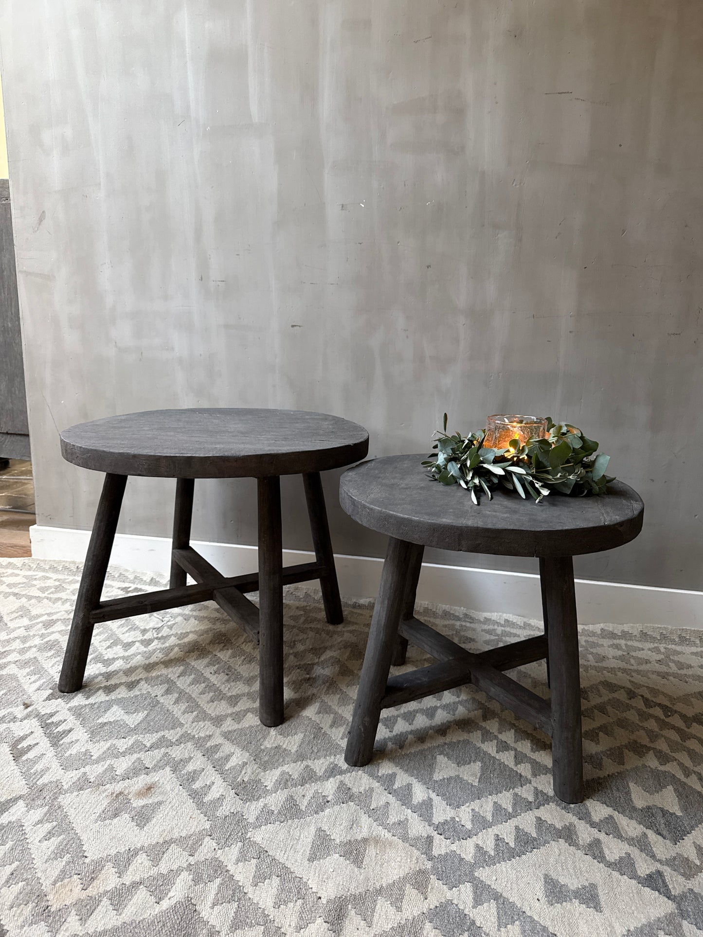 Runder Couchtisch Set Old Barn