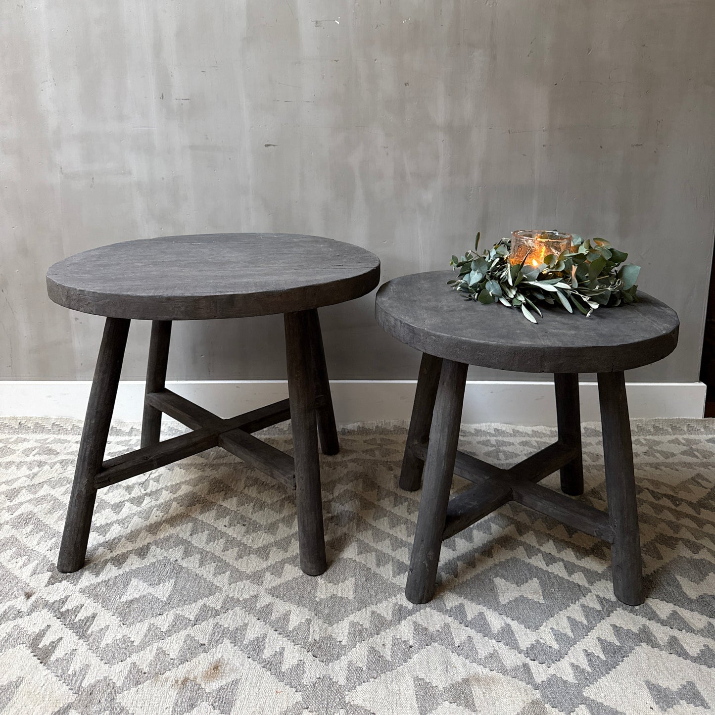 Runder Couchtisch Set Old Barn