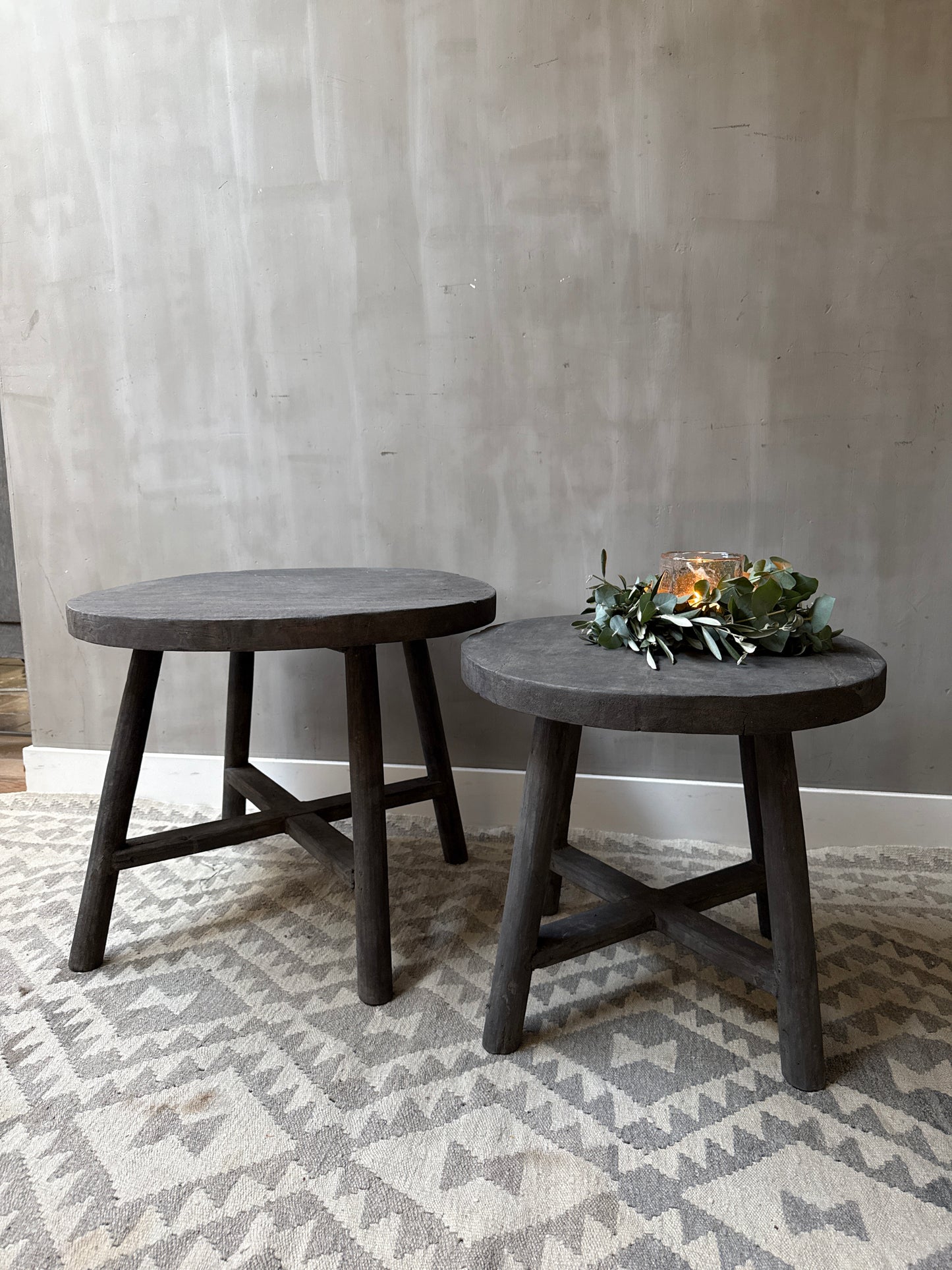 Runder Couchtisch Set Old Barn