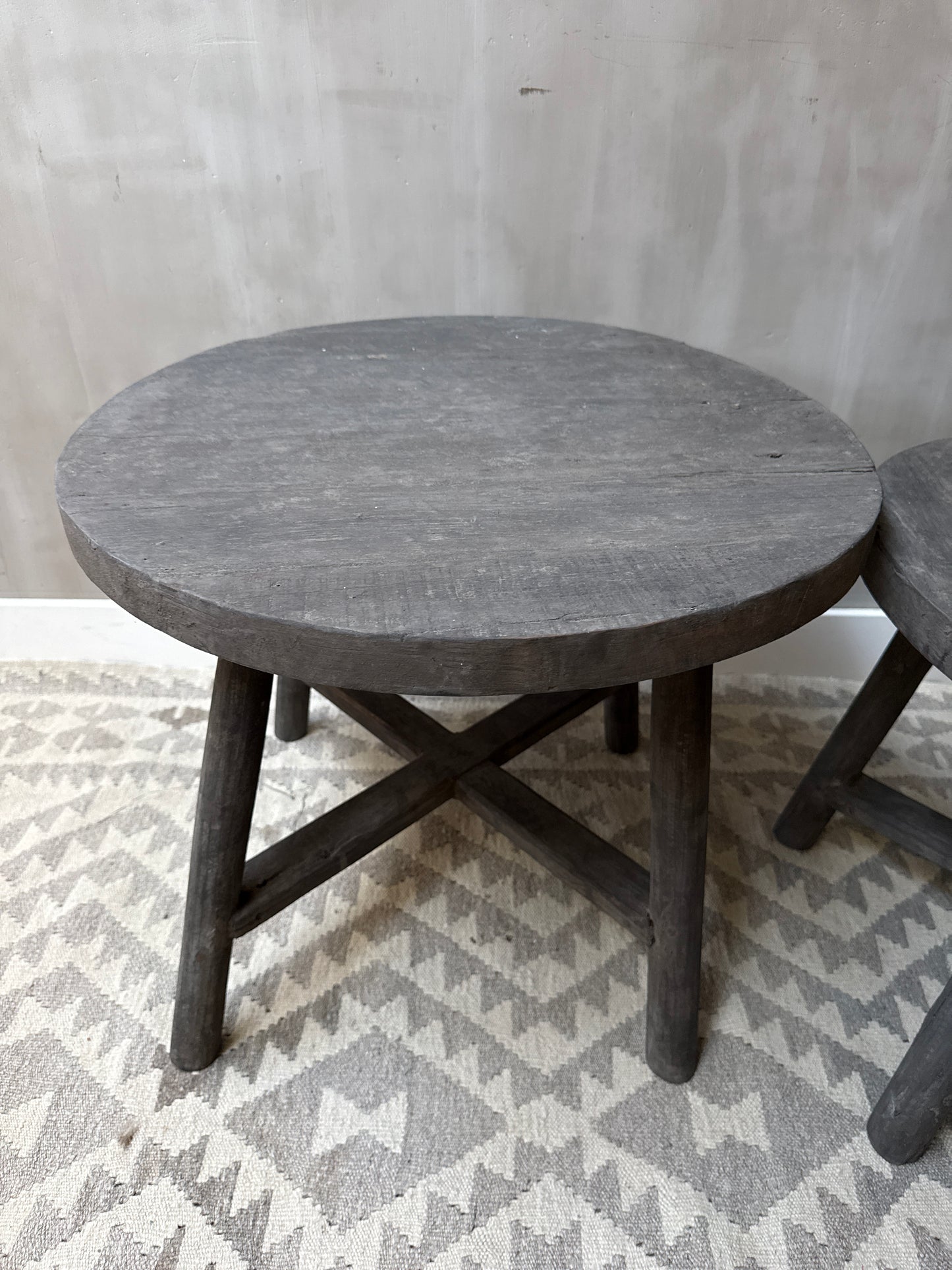 Runder Couchtisch Set Old Barn