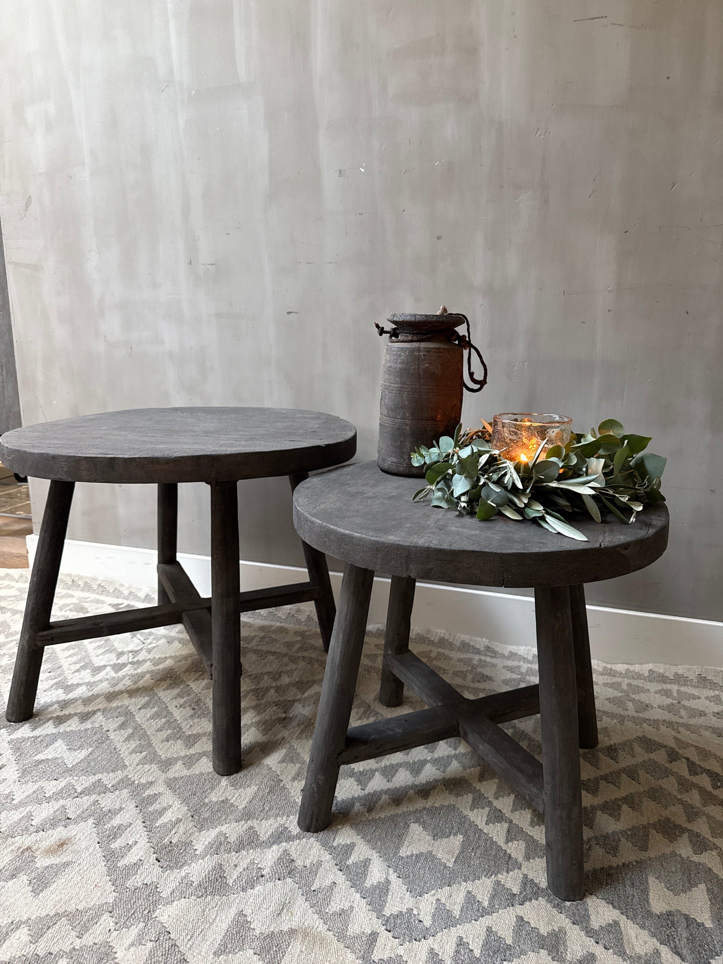 Runder Couchtisch Set Old Barn