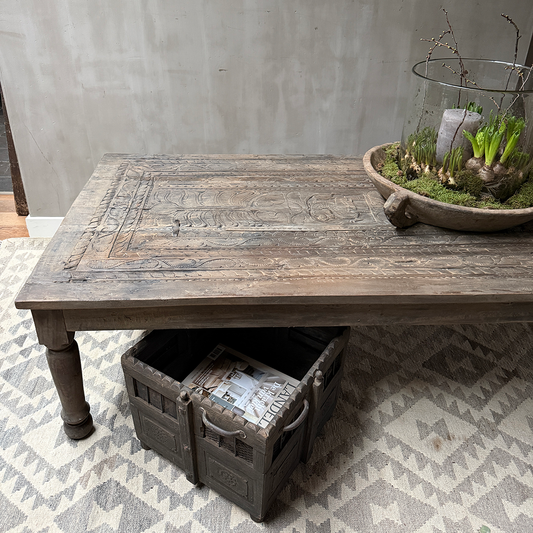 Salontafel oud paneel deur
