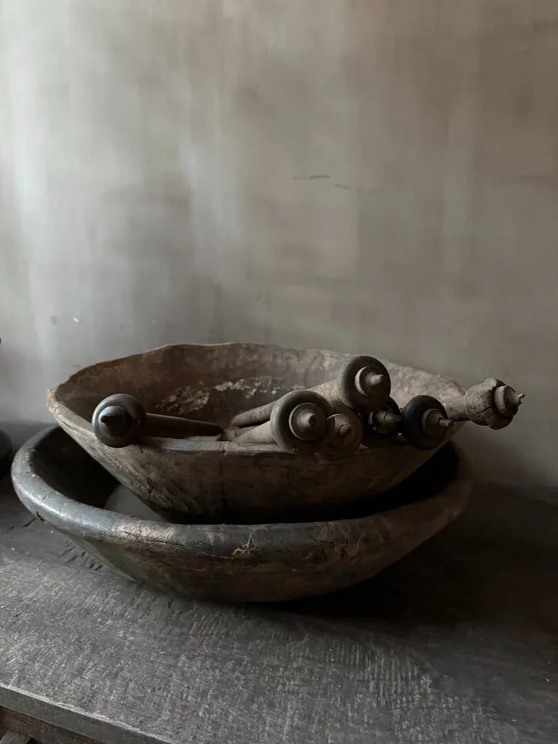 Oude houten spindel - My Sober Home