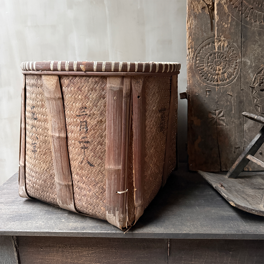 Antique original Asian basket