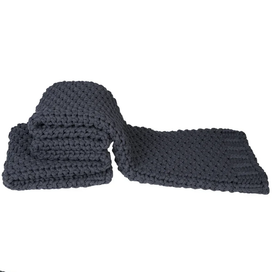 Silt blanket Bilbao Dark Grey